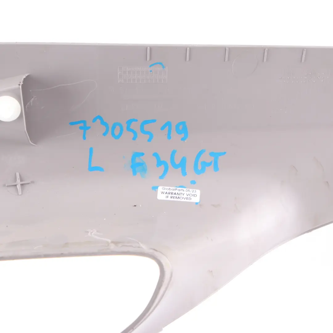 Trunk Trim Rear Left N/S Interior Panel Cover D-Pillar Grey 7276841 to BMW F34 GT with Part number 7305519 BMW F34 GT Trunk Trim Rear Left N/S Interior Panel Cover D-Pillar Grey 7276841 - SKU 7305519 - Part number 7305519