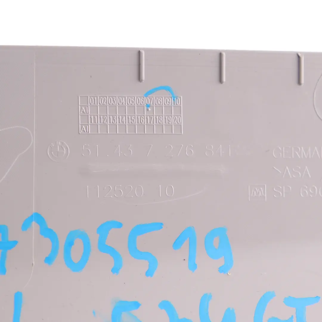 Trunk Trim Rear Left N/S Interior Panel Cover D-Pillar Grey 7276841 to BMW F34 GT with Part number 7305519 BMW F34 GT Trunk Trim Rear Left N/S Interior Panel Cover D-Pillar Grey 7276841 - SKU 7305519 - Part number 7305519