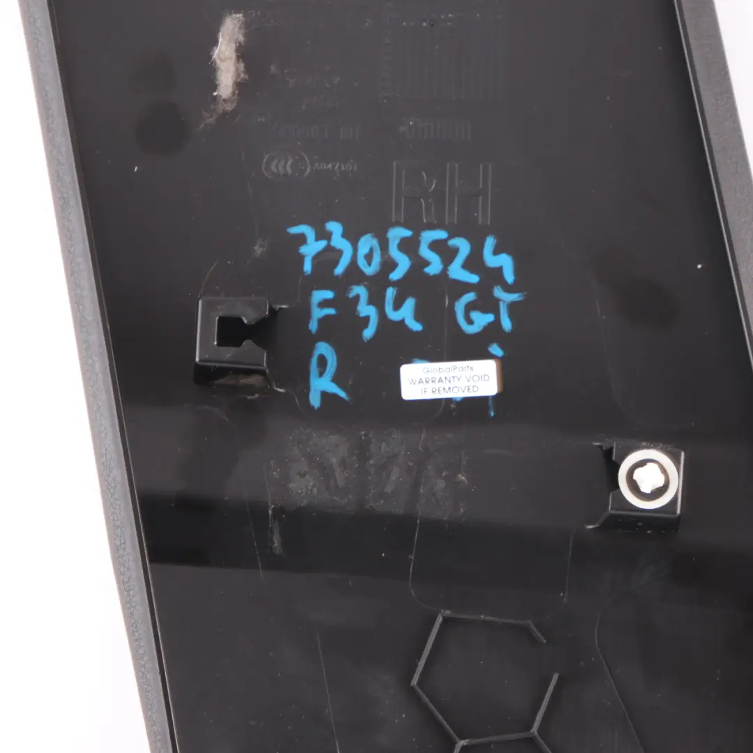 BMW F34 GT Osłona panelu dolnego kolumny środkowej prawa czarna 7276832 - SKU 7305524 - Numer Części 7305524