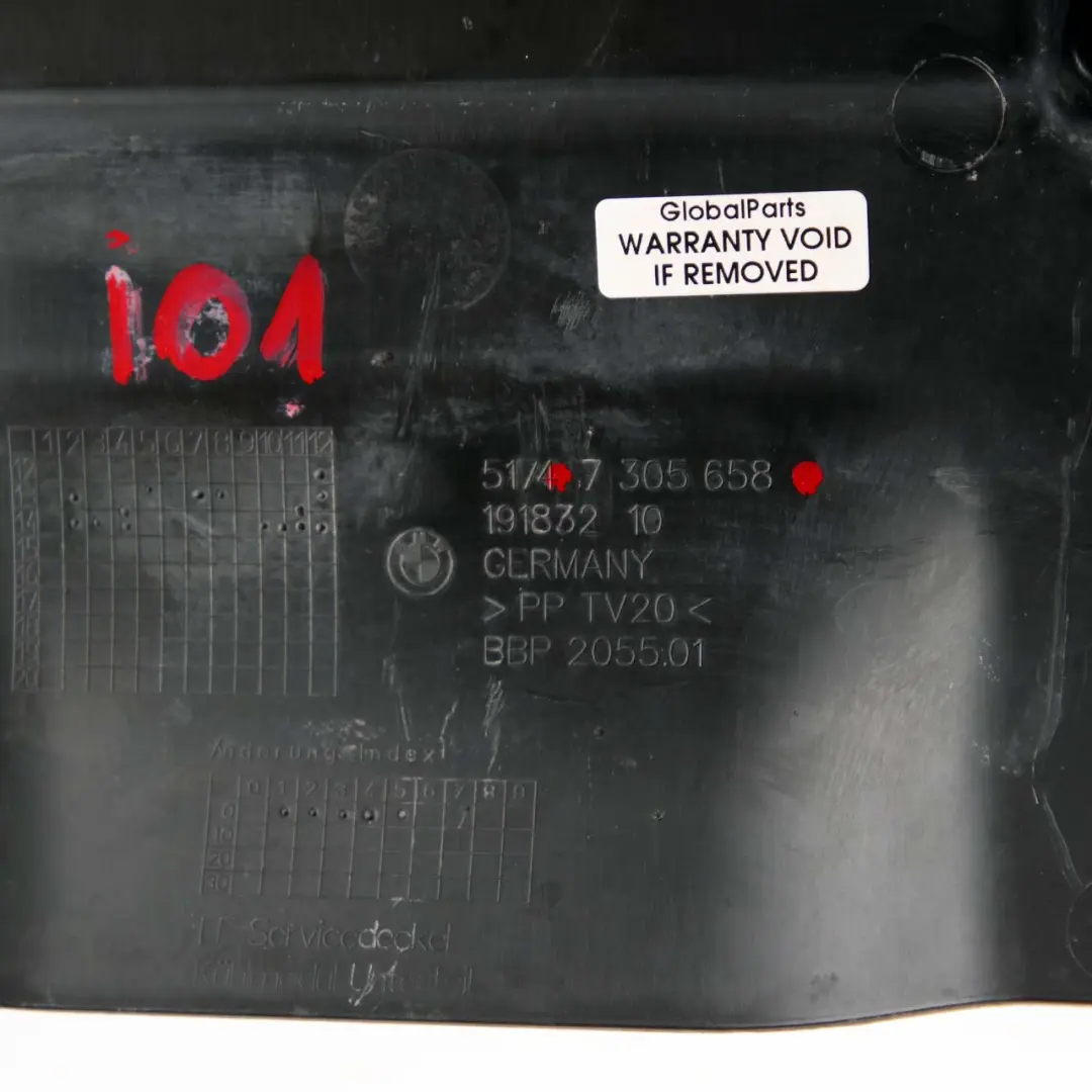 BMW i3 I01 Parachoques Delantero Conducto de Aire Guía Servicio Tapa - SKU 7305658 - Número de pieza 7305658