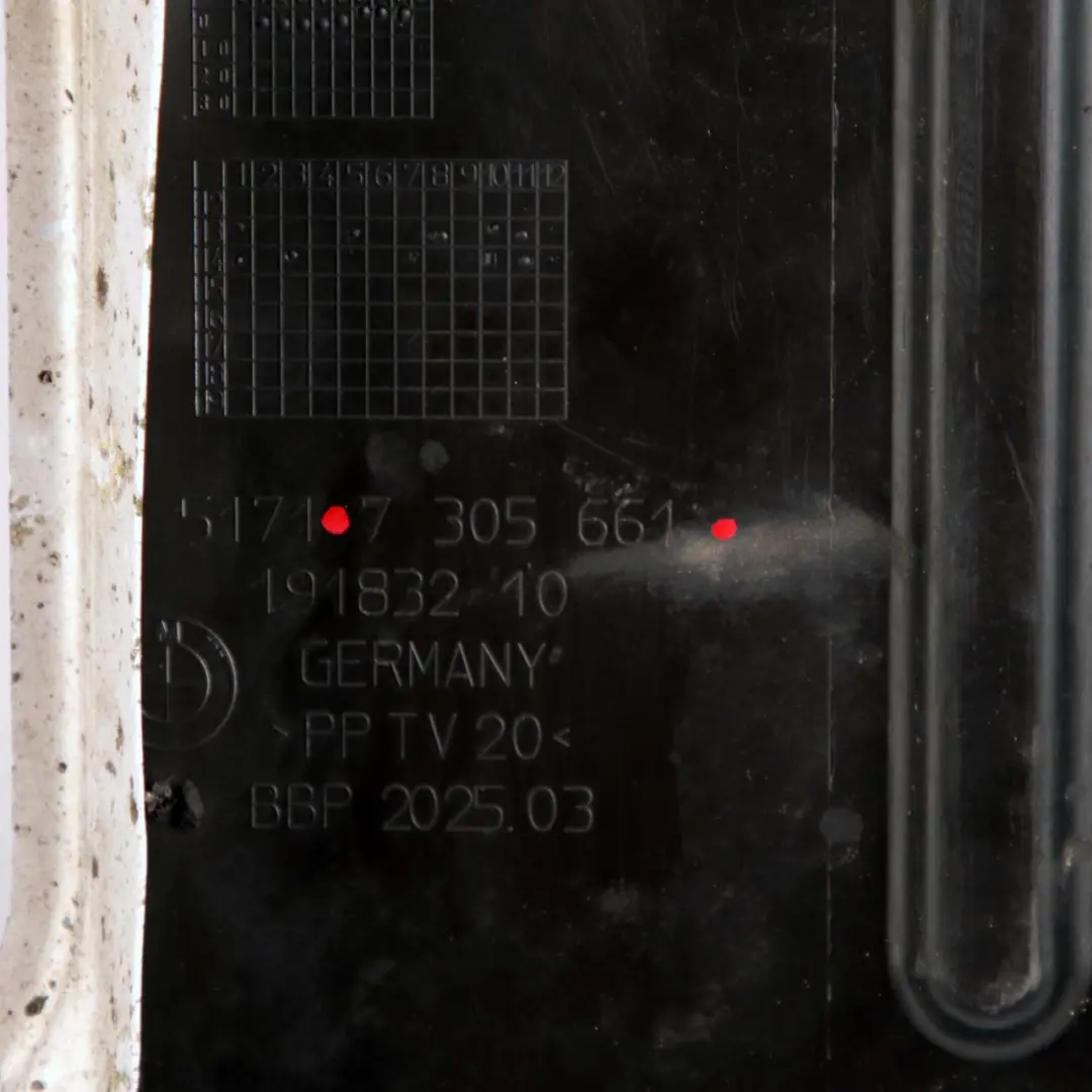 Bracket Compartment Shielding Trim Cover Rear to BMW i3 I01 Engine with Part number 7305661 BMW i3 I01 Engine Bracket Compartment Shielding Trim Cover Rear - SKU 7305661 - Part number 7305661