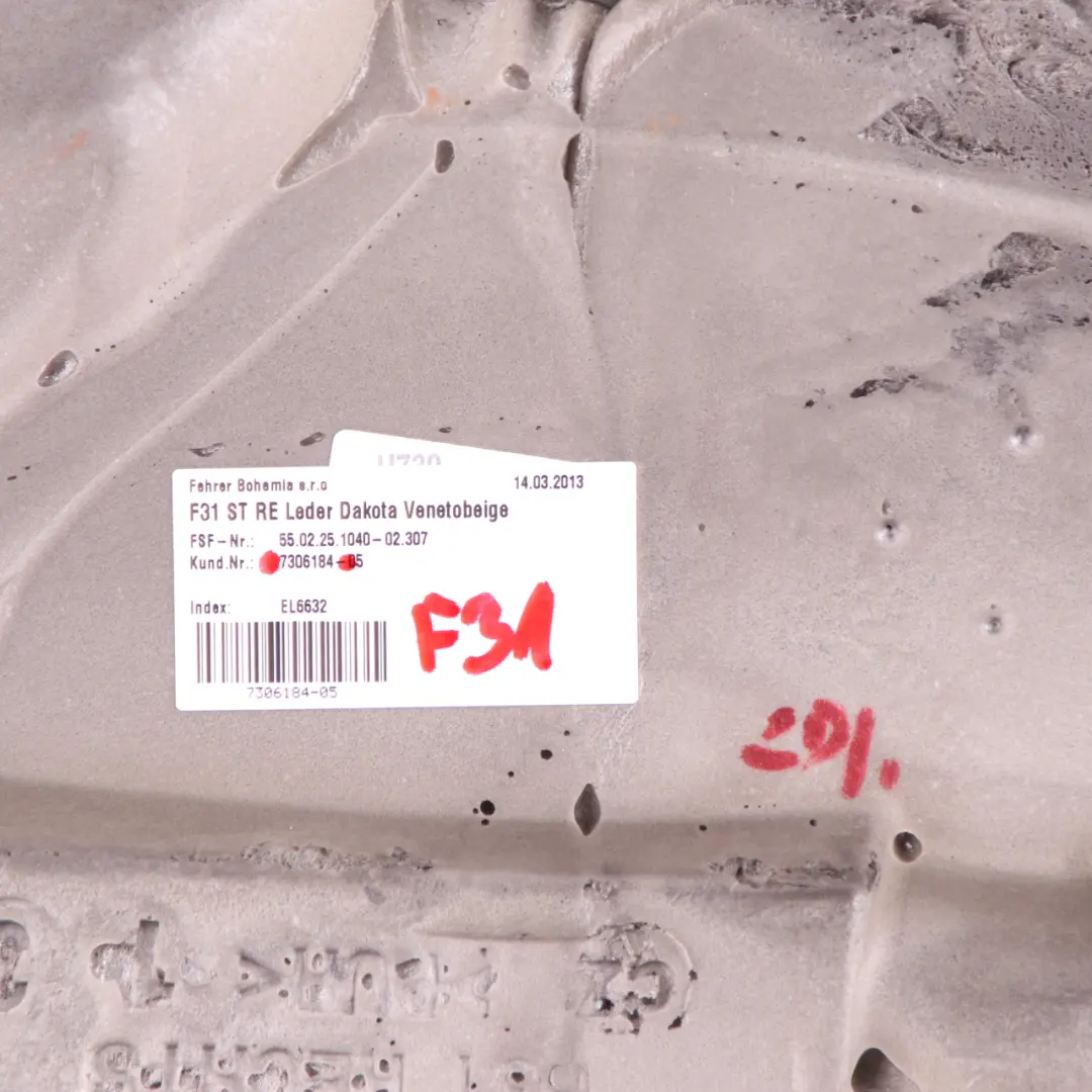 Boczek Kanapy Prawy Tył Skóra Beż do BMW F31 o numerze 7306184 BMW F31 Boczek Kanapy Prawy Tył Skóra Beż - SKU 7306184 - Numer Części 7306184