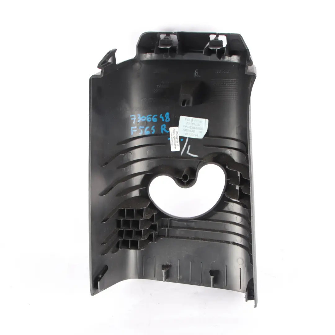 Mini Cooper F56 Cover B-column Upper Right Trim O/S Black 7298668 - SKU 7306648 - Part number 7306648