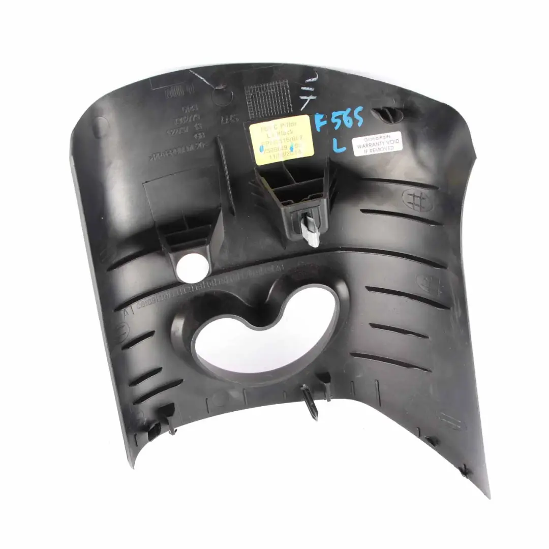 Column C Pillar Trim Left N/S Black 7302779 to Mini F56 Cover with Part number 7306649 Mini F56 Cover Column C Pillar Trim Left N/S Black 7302779 - SKU 7306649 - Part number 7306649