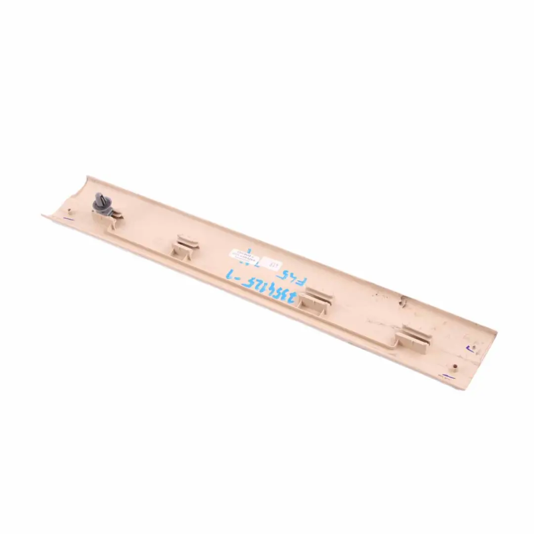 Strip Entrance BMW F45 F46 Inner Front Trim Sill Canberra Beige 7298839 to Cover with Part number 7306657 Cover Strip Entrance BMW F45 F46 Inner Front Trim Sill Canberra Beige 7298839 - SKU 7306657 - Part number 7306657