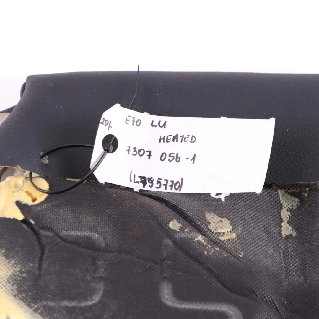 BMW E70 Asiento Delantero Funda Calefactable Lado Cuero M-Sport Nevada Negro - SKU 7307056-1 - Número de pieza 7307056