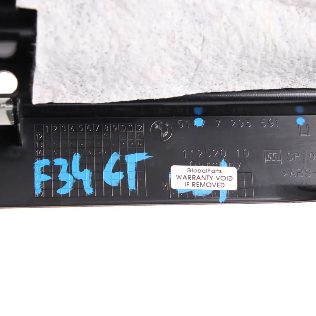  Kofferraum Verkleidung BMW F34 GT hinten links Innen schwarz D-Säule 7295591 - SKU 7307717 - Teilenummer 7307717