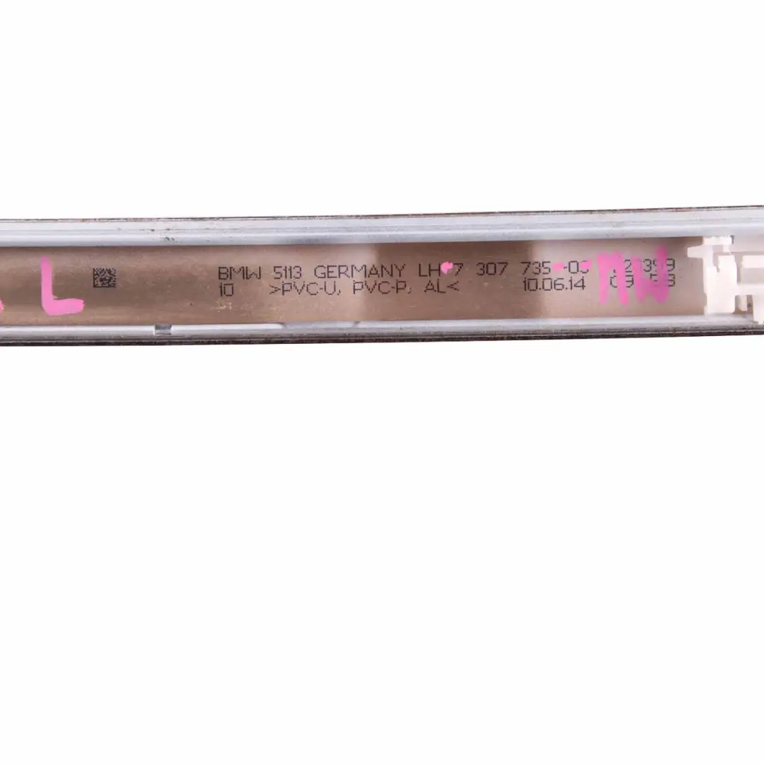 BMW F22 Moldura Techo Trim Left Gutter Rail Mineral White A96 - SKU 7307735-MW - Número de pieza 7307735