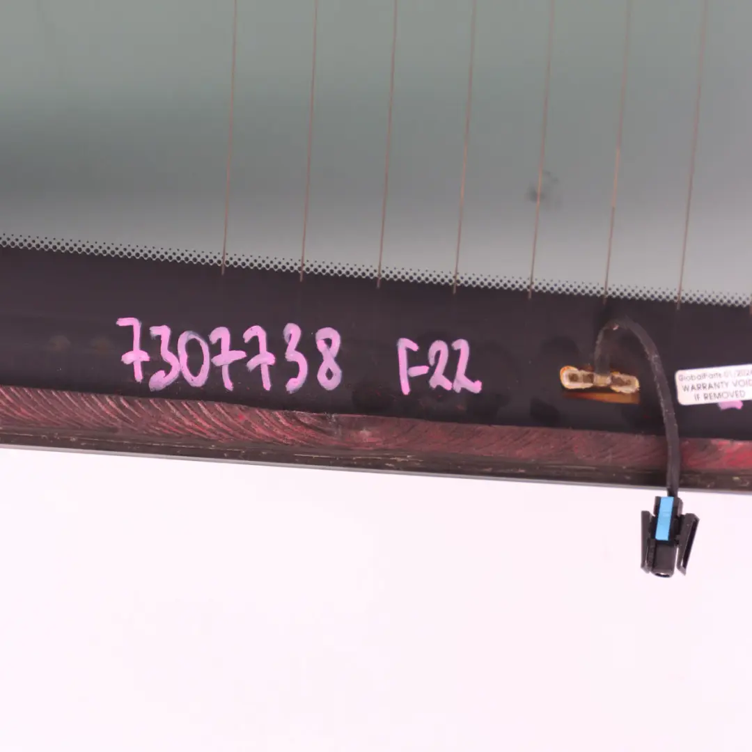 BMW F22 F87 M2 Szyba Klapy Bagażnika Tył Tylna AS3 - SKU 7307738 - Numer Części 7307737