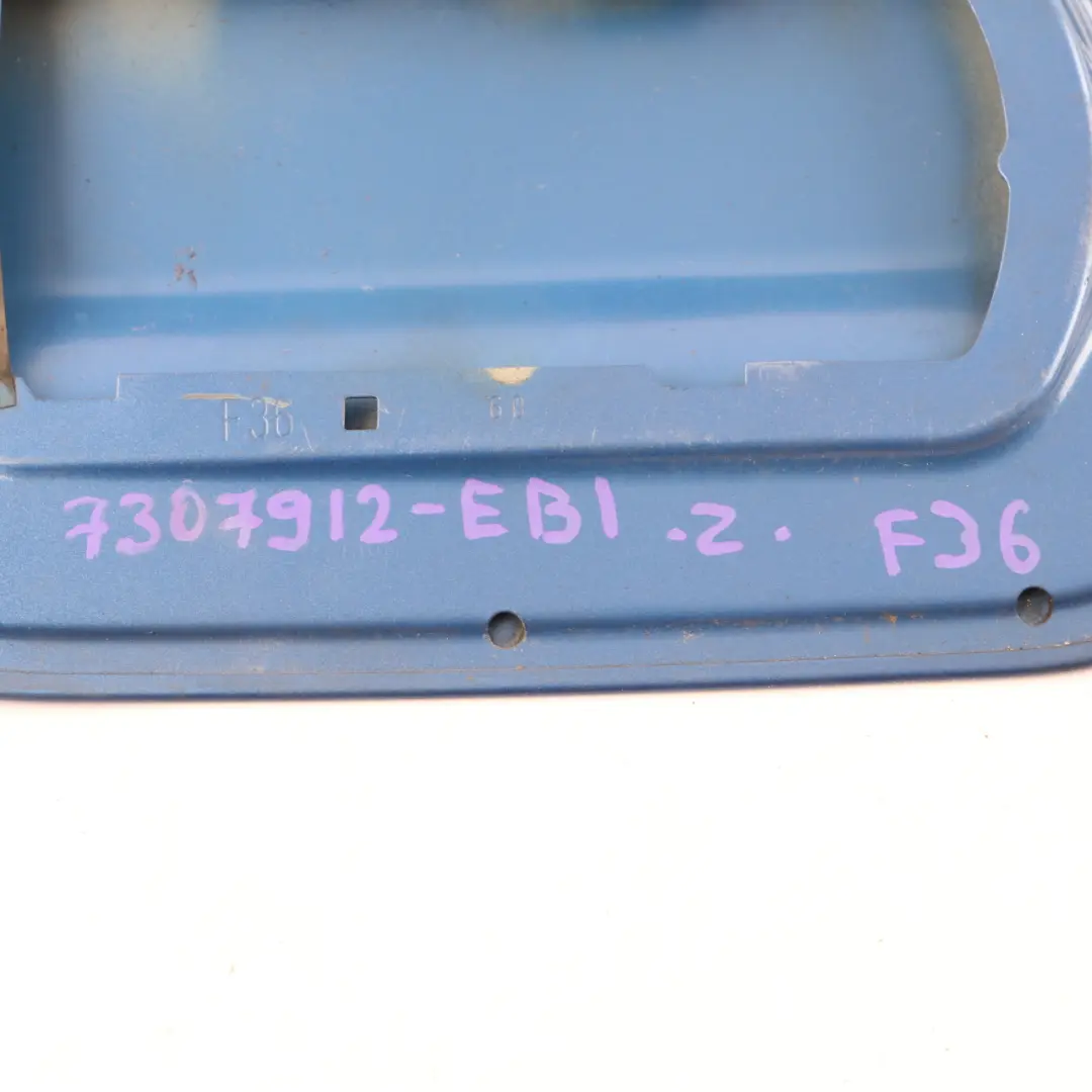 BMW F36 Gran Coupe Fuel Cover Fill In Flap Filler Cap Estoril Blue Metallic B45 - SKU 7307912-EB1 - Part number 7307912