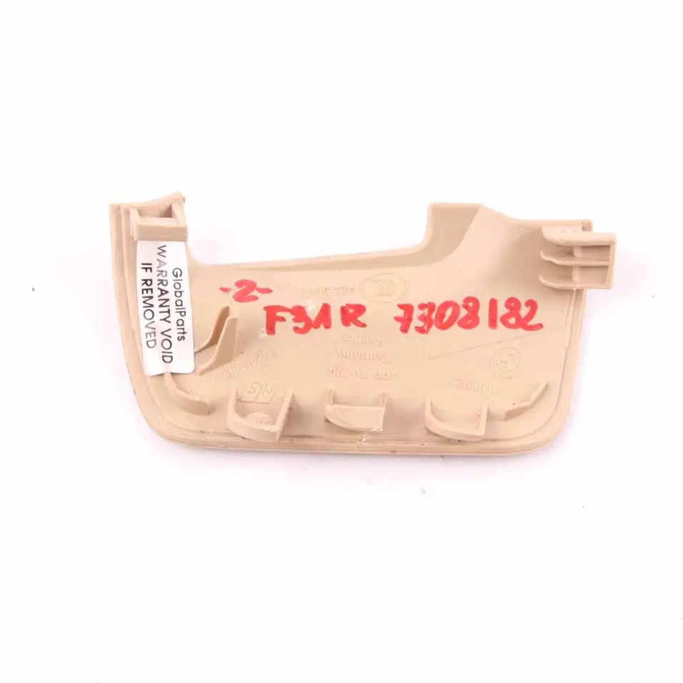 Seat Belt Cover BMW F30 F31 F34 F36 Catch Front Right O/S Venetobeige 7263514 - SKU 7308182 - Part number 7308182