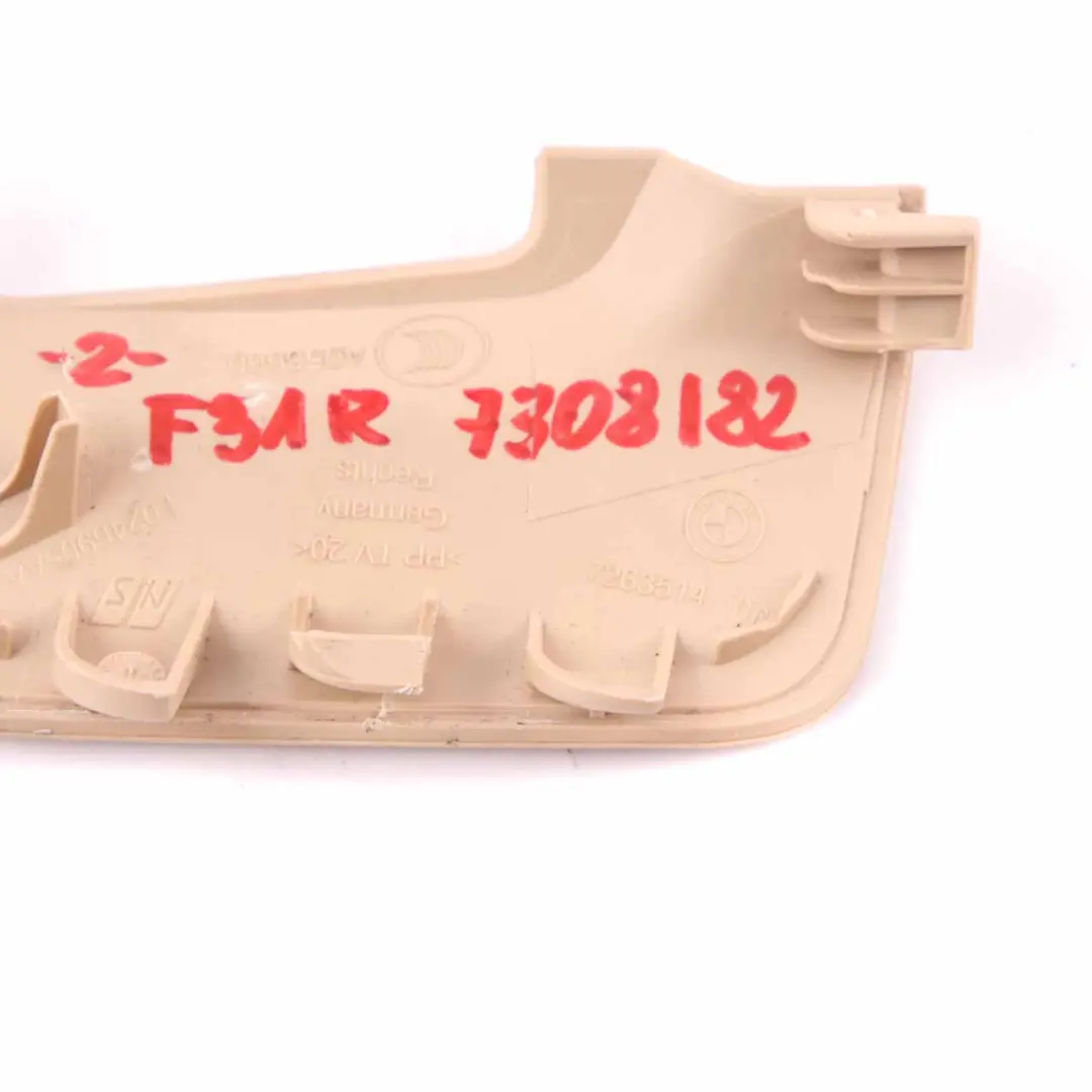 Seat Belt Cover BMW F30 F31 F34 F36 Catch Front Right O/S Venetobeige 7263514 - SKU 7308182 - Part number 7308182