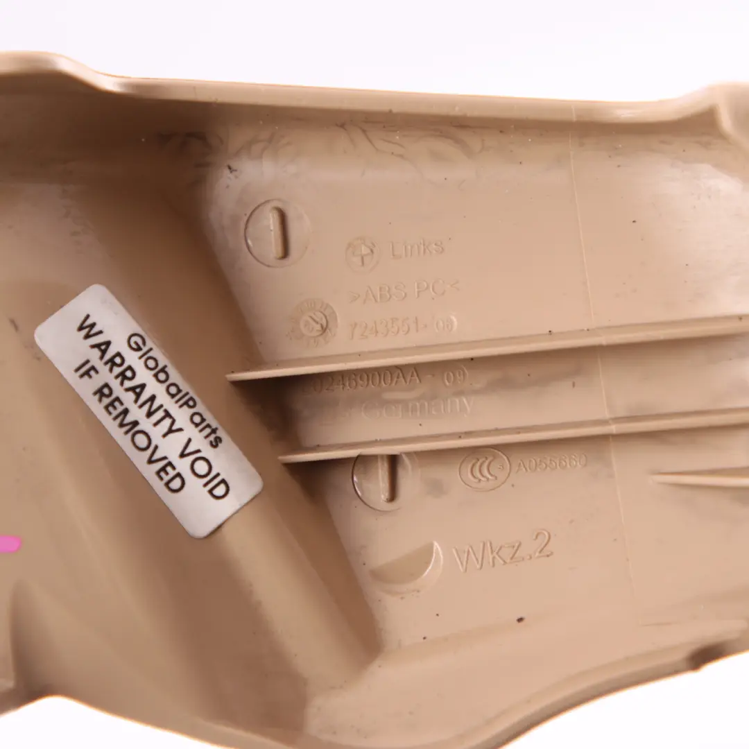 Trim BMW F30 F31 F32 Front Left N/S Inner Covering Veneto Beige 7243551 to Seat with Part number 7308183 Seat Trim BMW F30 F31 F32 Front Left N/S Inner Covering Veneto Beige 7243551 - SKU 7308183 - Part number 7308183