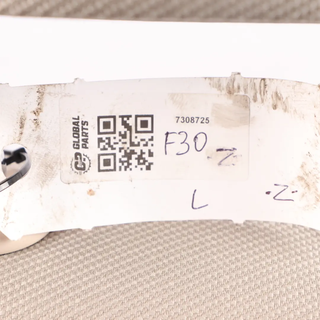 Front Seat BMW F30 F31 Left N/S Interior Cloth Fabric Leather Breeze Oyster to with Part number 7308725 Front Seat BMW F30 F31 Left N/S Interior Cloth Fabric Leather Breeze Oyster - SKU 7308725 - Part number 7308725