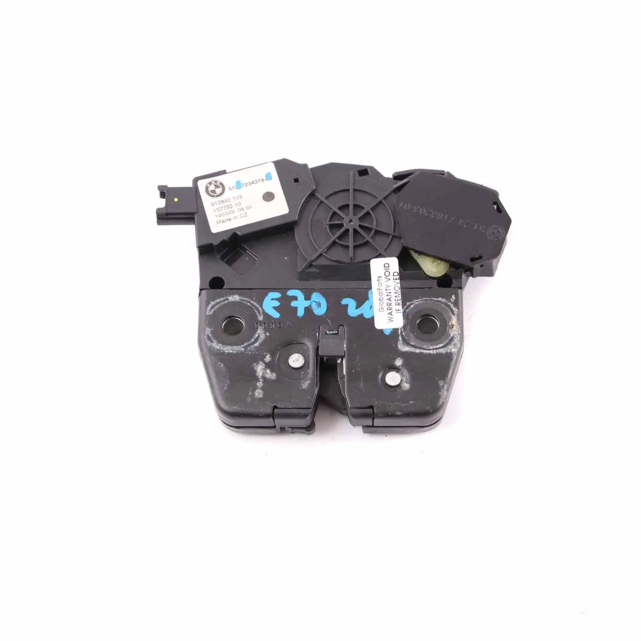 BMW X5 E70 Verrouillage couvercle supérieur coffre Loquet arrière 7234379