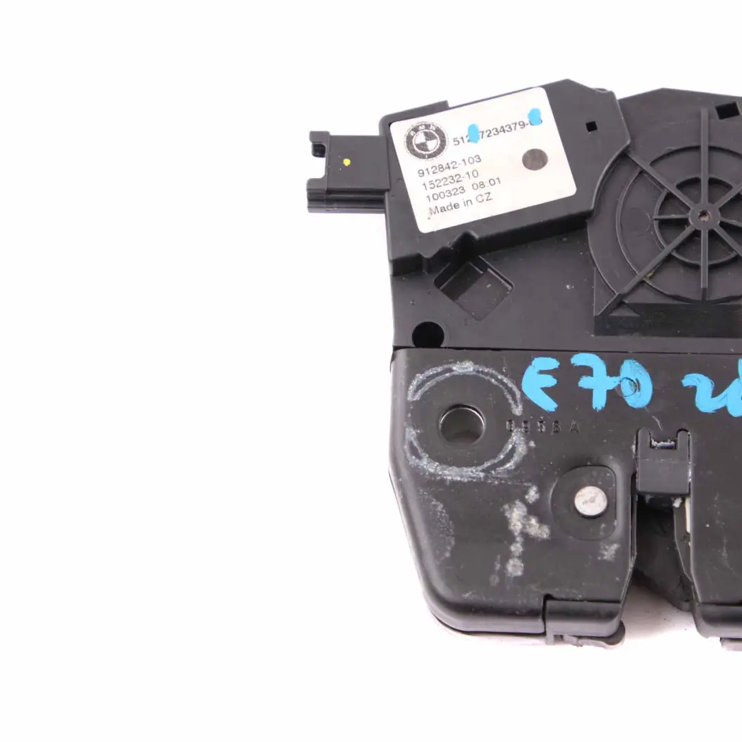 Zamek Rygiel Klapy Bagażnika Tył 7234379 do BMW X5 E70 o numerze 7308849 BMW X5 E70 Zamek Rygiel Klapy Bagażnika Tył 7234379 - SKU 7308849-2 - Numer Części 7308849