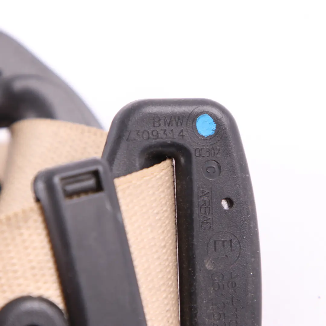 Belt BMW F20 F21 F30 F31 Upper Seatbelt Front Right O/S Venetobeige to Seat with Part number 7309314 Seat Belt BMW F20 F21 F30 F31 Upper Seatbelt Front Right O/S Venetobeige - SKU 7309314 - Part number 7309314