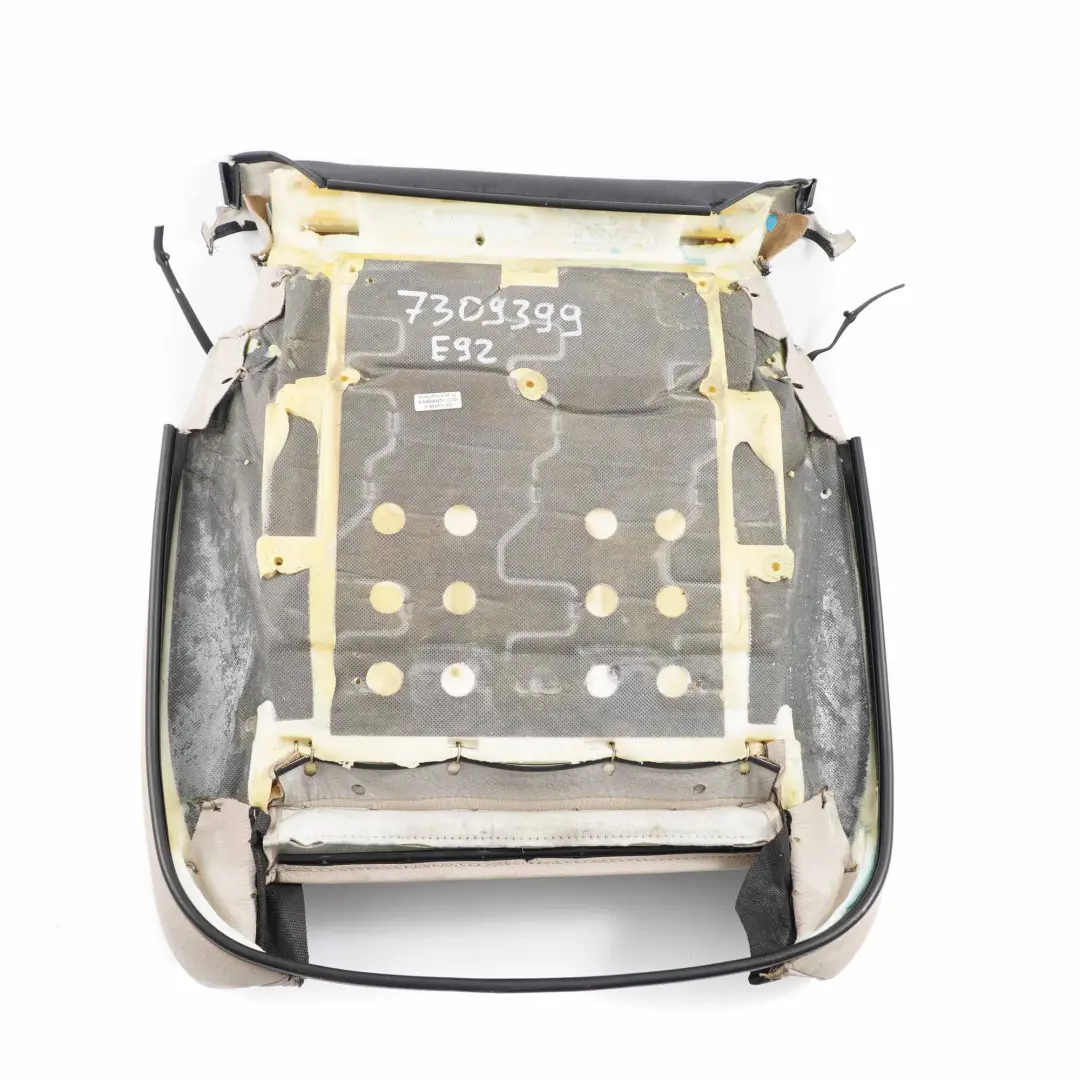BMW E92 Funda Asiento Delantero Izquierdo Derecho Sport Cuero Dakota Oyster - SKU 7309399 - Número de pieza 7309399