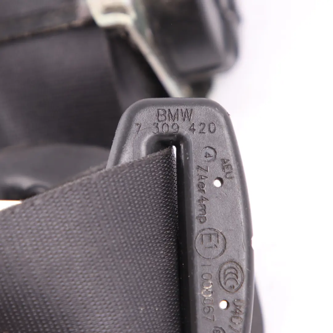 Mini Cooper R56 Seatbelt Upper Seat Belt Safety Front Right O/S Black - SKU 7309420 - Part number 7309420