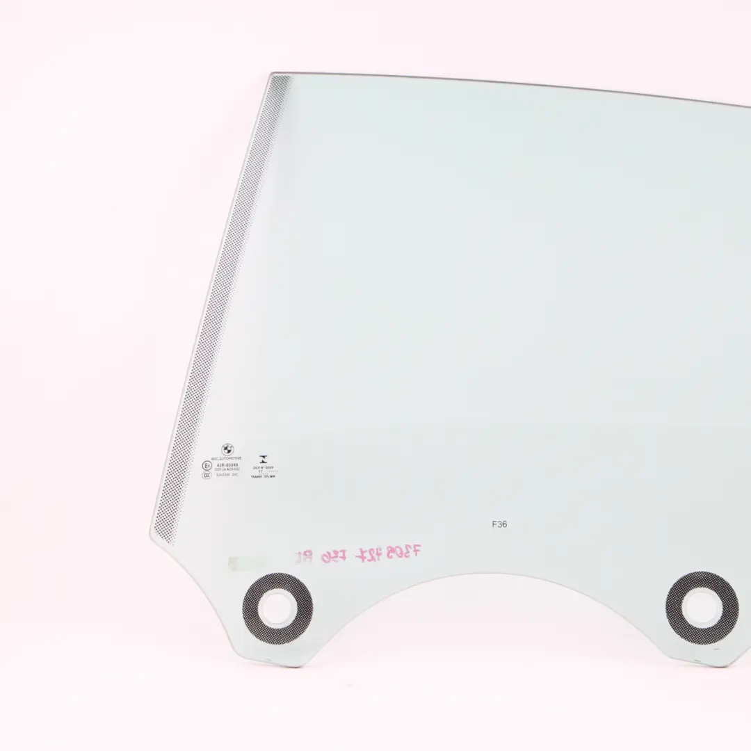 Fenêtre Latérale Porte Arrière Gauche Vitrage AS2 pour BMW F36 Gran Coupe à propos du numéro de pièce 7309727 BMW F36 Gran Coupe Fenêtre Latérale Porte Arrière Gauche Vitrage AS2 - SKU 7309727 - Numéro de pièce 7309727