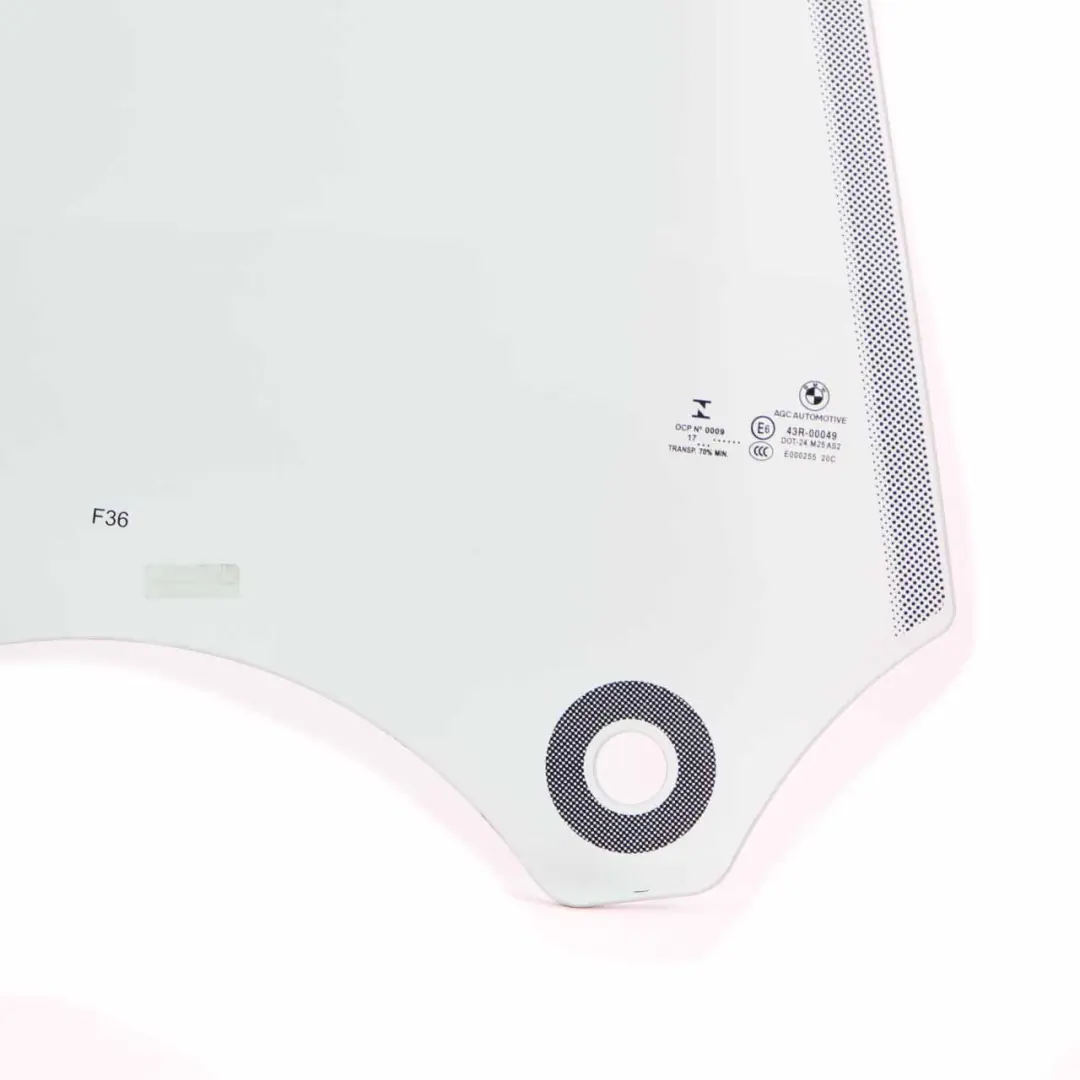 Side Window Door Rear Right O/S Glass Glazing AS2 to BMW F36 Gran Coupe with Part number 7309728 BMW F36 Gran Coupe Side Window Door Rear Right O/S Glass Glazing AS2 - SKU 7309728 - Part number 7309728