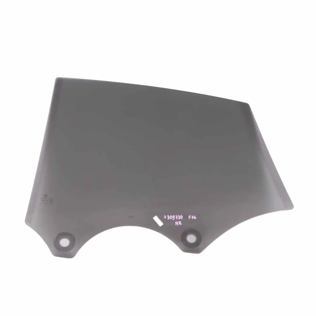 BMW F36 Side Window Door Rear Right O/S Glass Glazing Black Tinted AS3 - SKU 7309730 - Part number 7309730