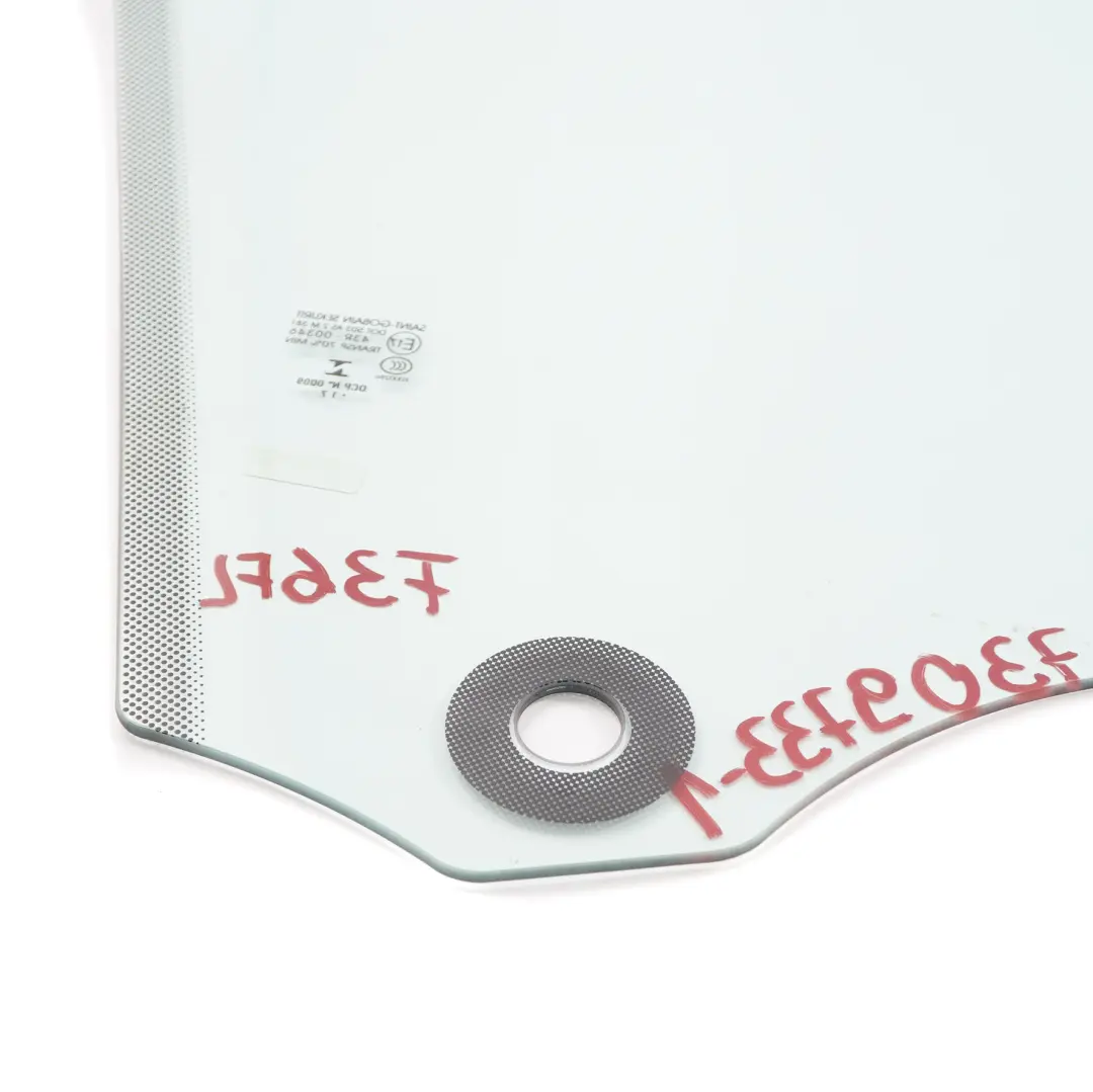 BMW F36 Seitenfenster grün Tür vorne links Glasverglasung AS2 - SKU 7309733-1 - Teilenummer 7309733
