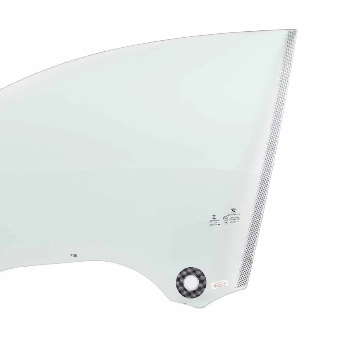 BMW F36 Side Window Green Door Front Left N/S Glass Glazing AS2 - SKU 7309733 - Part number 7309733