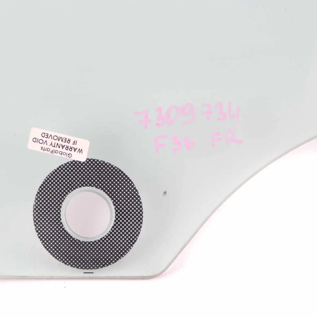 BMW F36 Seitenfenster Grün Tür Vorne Rechts Glasverglasung AS2 - SKU 7309734 - Teilenummer 7309734