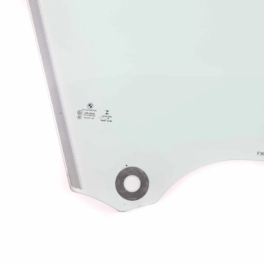 Side Window Green Door Front Right O/S Glass Glazing AS2 to BMW F36 with Part number 7309734 BMW F36 Side Window Green Door Front Right O/S Glass Glazing AS2 - SKU 7309734 - Part number 7309734