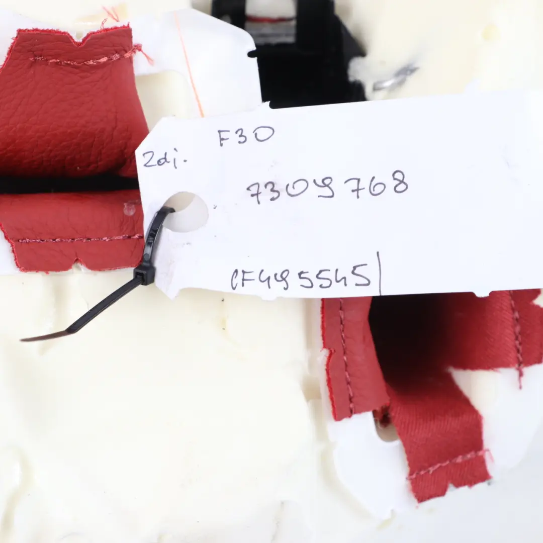 Bench Couch Sofa Cover Leather Dakota Coral Red to BMW F30 F31 Rear Seat with Part number 7309768 BMW F30 F31 Rear Seat Bench Couch Sofa Cover Leather Dakota Coral Red - SKU 7309768 - Part number 7309768