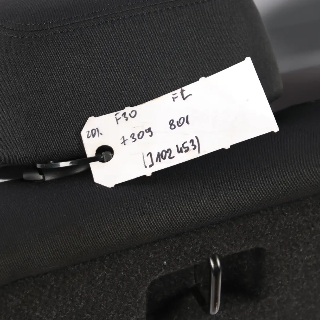 BMW F30 Asiento Trasero Izquierdo Funda Respaldo Tela Tela Mover Antracita - SKU 7309801 - Número de pieza 7309801