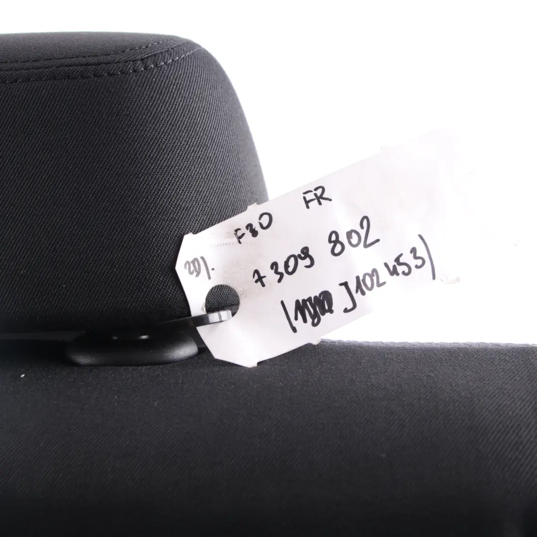 BMW F30 Seat Backrest Rear Right O/S Cover Cloth Fabric Move Anthracite - SKU 7309802 - Part number 7309802