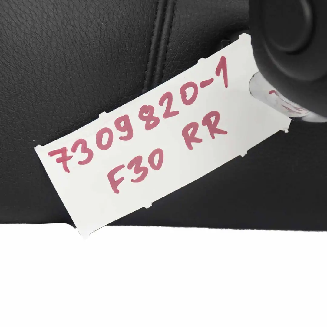 Funda Respaldo Asiento Trasero Derecho Cuero Dakota Negro para BMW F30 con número de pieza 7309820 BMW F30 Funda Respaldo Asiento Trasero Derecho Cuero Dakota Negro - SKU 7309820-1 - Número de pieza 7309820