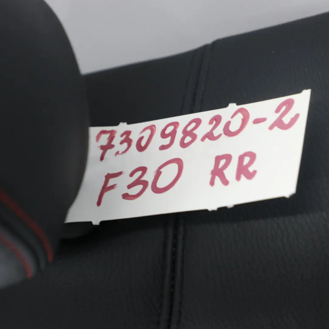 BMW F30 Oparcie Kanapy Prawe Tylne Czarna Skóra - SKU 7309820-2 - Numer Części 7309820