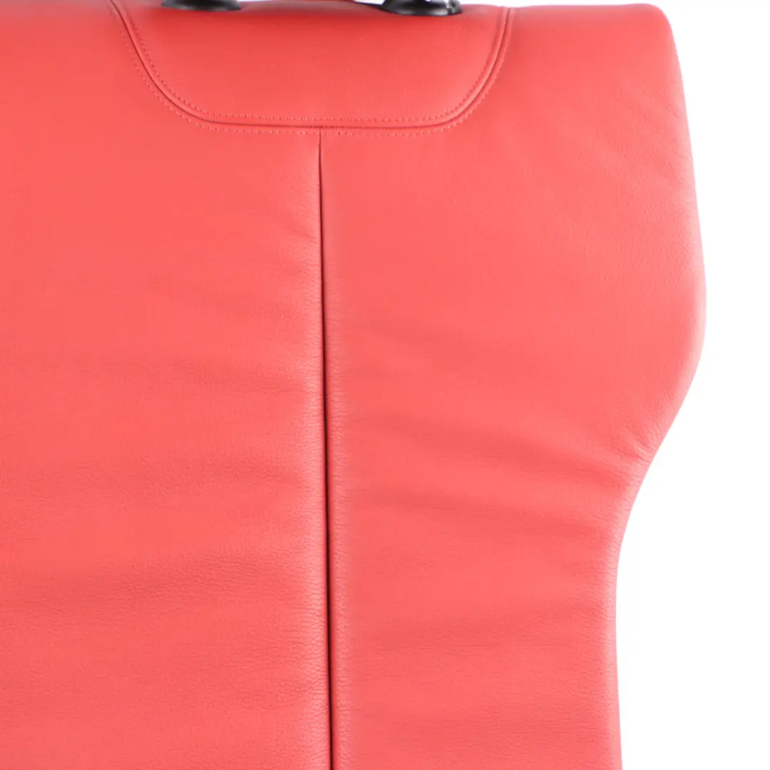 Backrest Cover Rear Left N/S Back Rest Leather Dakota Coral Red to BMW F30 Seat with Part number 7309820 BMW F30 Seat Backrest Cover Rear Left N/S Back Rest Leather Dakota Coral Red - SKU 7309827 - Part number 7309820