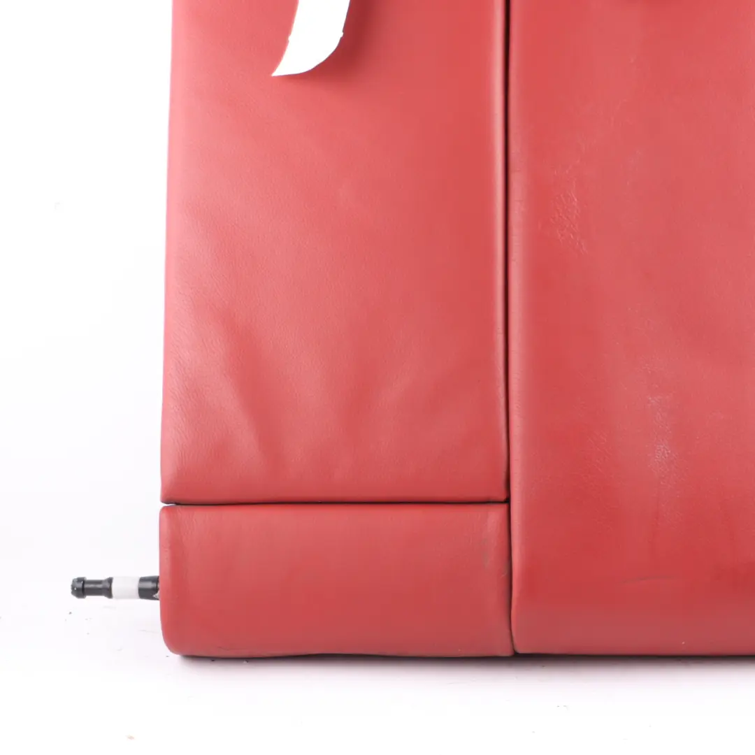 Backrest BMW F31 Touring Left Seat N/S Back Cover Leather Coral Red to Rear with Part number 7309896 Rear Backrest BMW F31 Touring Left Seat N/S Back Cover Leather Coral Red - SKU 7309896 - Part number 7309896