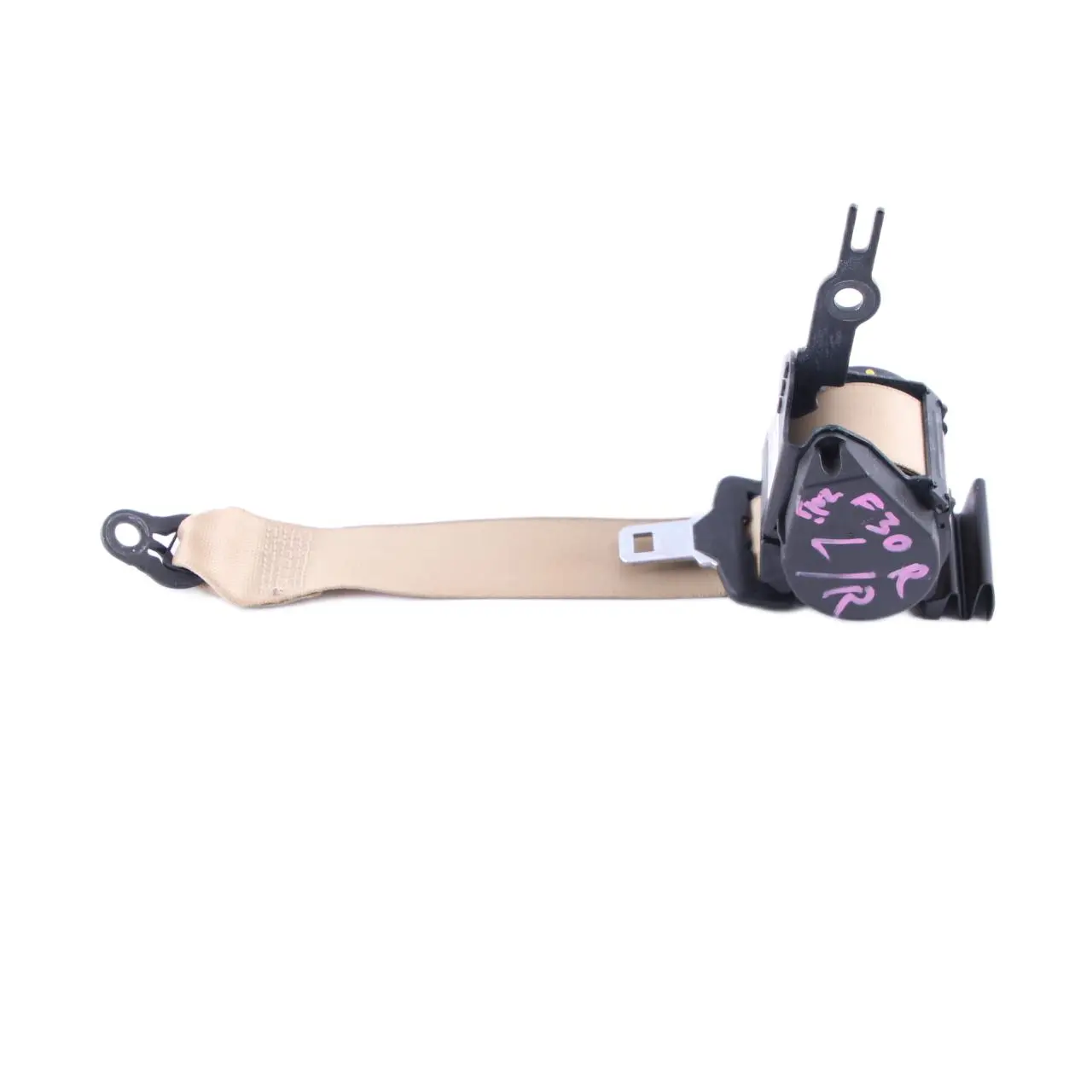 BMW F30 F34 LCI Ceinture sécurité Supérieure Sangle Arrière extérieure Beige