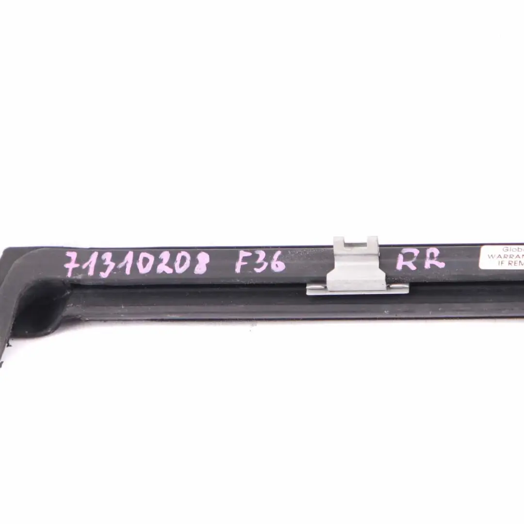 Door Weatherstrip Rear Right O/S Window Finisher Strip Seal to BMW F36 with Part number 7310208 BMW F36 Door Weatherstrip Rear Right O/S Window Finisher Strip Seal - SKU 7310208 - Part number 7310208