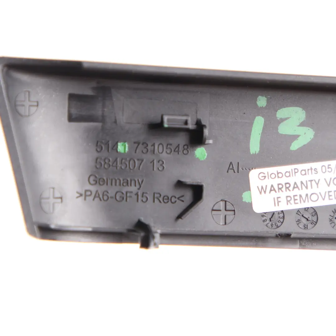 BMW i3 I01 Espejo Retrovisor Interior Recorte Panel la Puerta Delantera Derecha - SKU 7310548 - Número de pieza 7310548