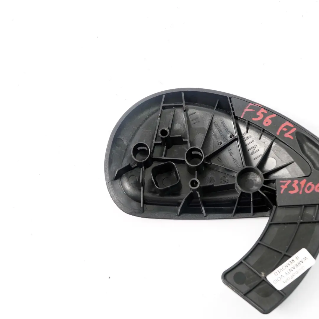 Coprisedile Anteriore Interno Destro Rivestimento Pannello F55 per Mini F56 con numero di parte 7310653 Mini F56 Coprisedile Anteriore Interno Destro Rivestimento Pannello F55 - SKU 7310653 - Numero di parte 7310653