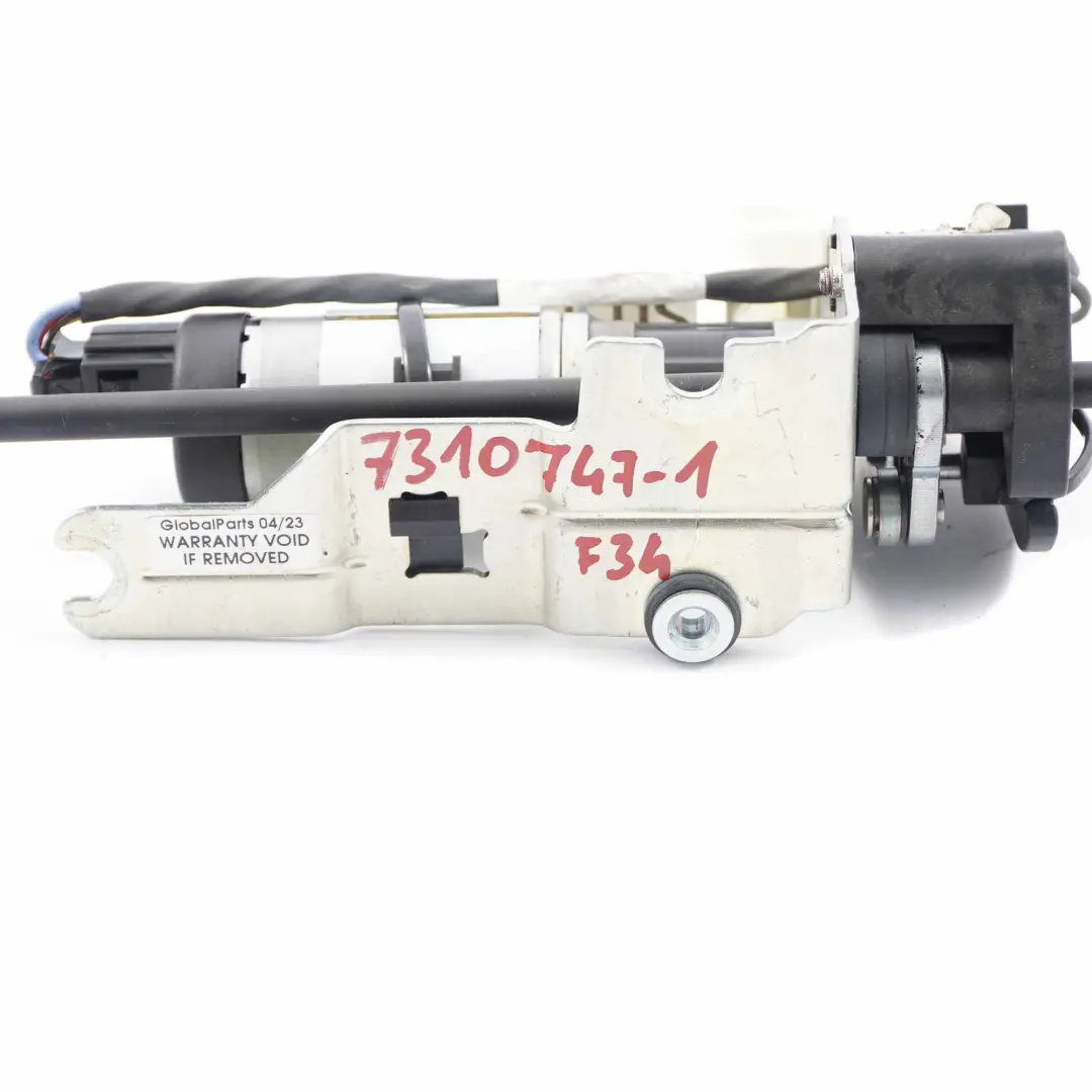 Spoiler BMW F34 GT Boot Trunk Tailgate Spoiler Motor Actuator to Rear with Part number 7310747 Rear Spoiler BMW F34 GT Boot Trunk Tailgate Spoiler Motor Actuator - SKU 7310747-1 - Part number 7310747