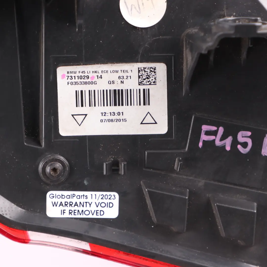 Light BMW F45 Lamp Trim In The Side Panel Left N/S to Rear with Part number 7311029 Rear Light BMW F45 Lamp Trim In The Side Panel Left N/S - SKU 7311029 - Part number 7311029