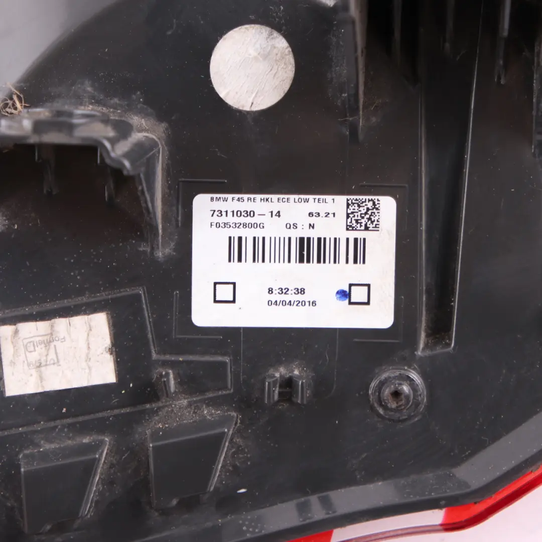 Light BMW F45 Lamp Trim In The Side Panel Right O/S to Rear with Part number 7311030 Rear Light BMW F45 Lamp Trim In The Side Panel Right O/S - SKU 7311030 - Part number 7311030