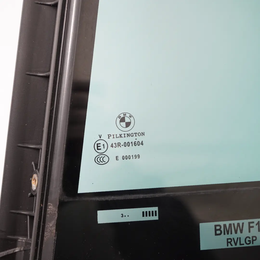  Vetro Finestra BMW F10 Porta Verde Fissa Posteriore Sinistra AS3 - SKU 7311247 - Numero di parte 7311247