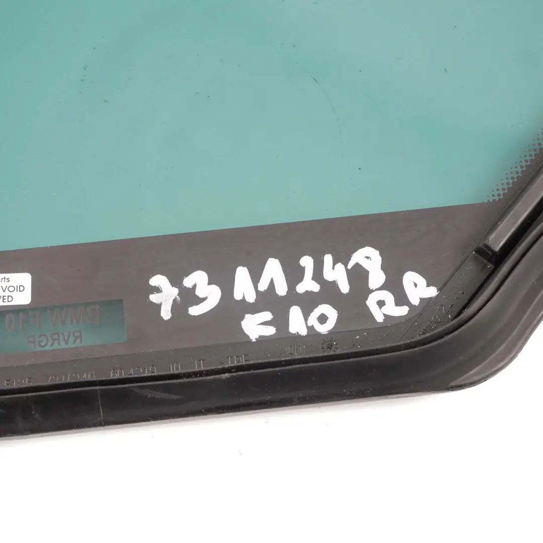 BMW F10 Side Window Glass Rear Door Right O/S Fixed Tinted Black AS3 - SKU 7311248 - Part number 7311248