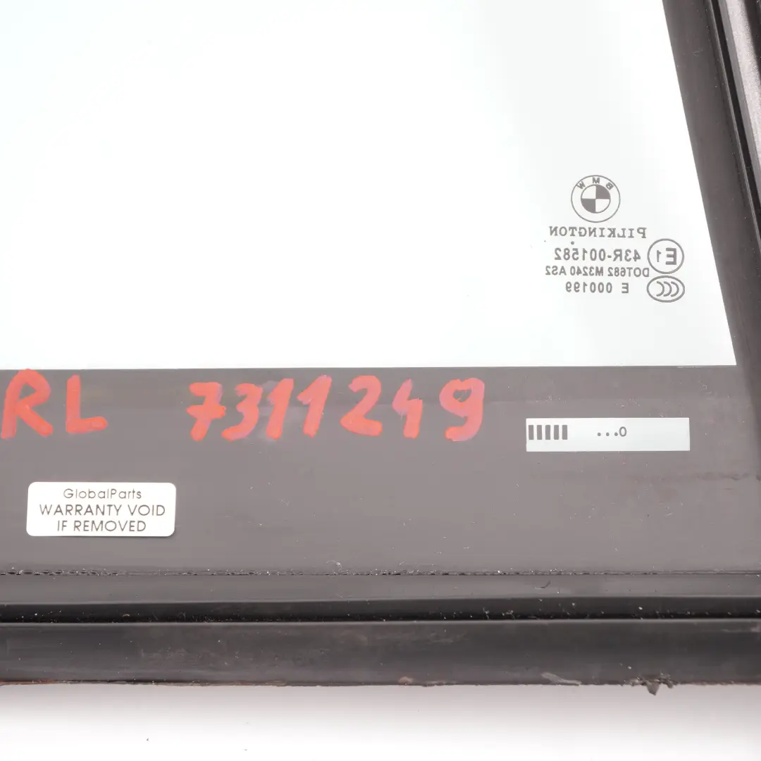BMW F11 Touring Side Window Rear Left N/S Fixed Glass Glazing AS2 - SKU 7311249 - Part number 7311249