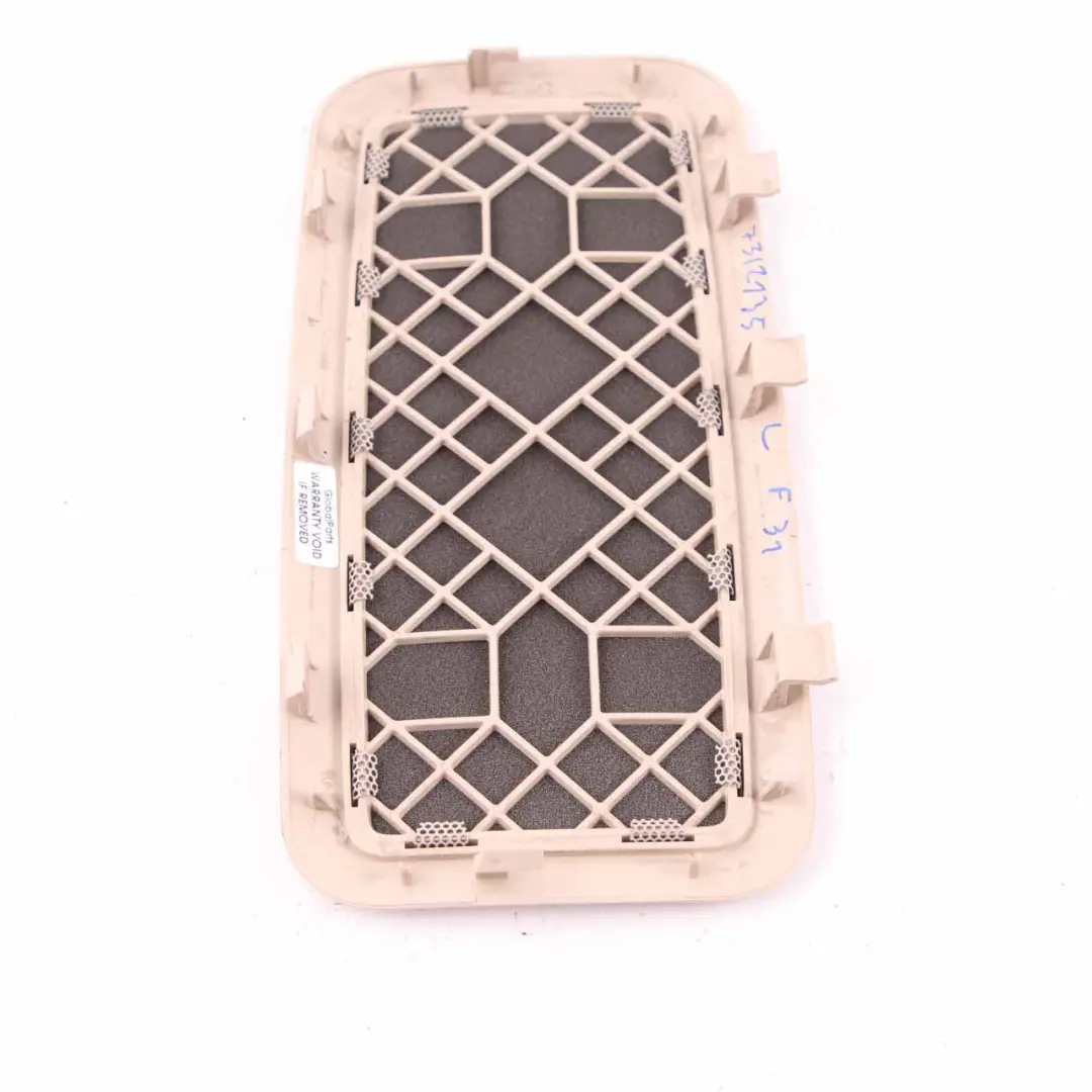 Loudspeaker Cover Rear Left N/S Trim Panel Oyster Roof Headlining to BMW F31 with Part number 7312135 BMW F31 Loudspeaker Cover Rear Left N/S Trim Panel Oyster Roof Headlining - SKU 7312135 - Part number 7312135