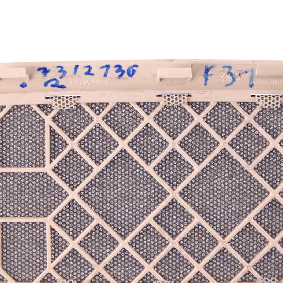 Loudspeaker Cover Rear Right O/S Trim Panel Oyster Roof Headlining to BMW F31 with Part number 7312136 BMW F31 Loudspeaker Cover Rear Right O/S Trim Panel Oyster Roof Headlining - SKU 7312136 - Part number 7312136