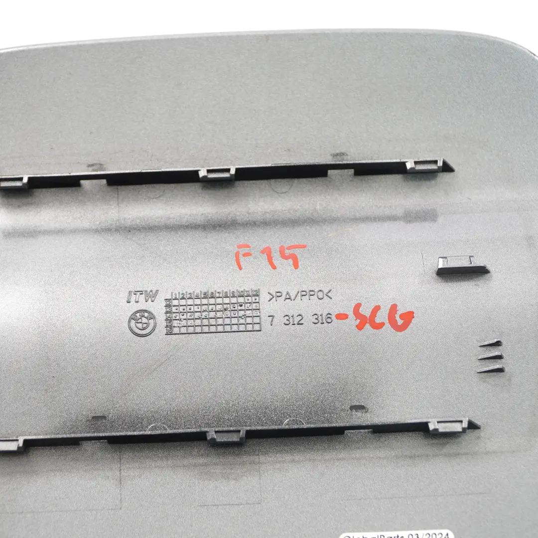 BMW X5 F15 Fill in Flap Fuel Filler Cover Panel Cap Space Grey A52 - SKU 7312316-SCG - Part number 7312316